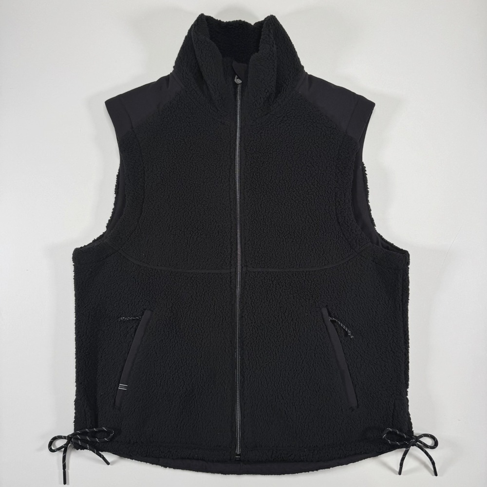 KUHL Elixir High Pile Stretch Fleece Vest Womens Small Black Soft Never Worn
